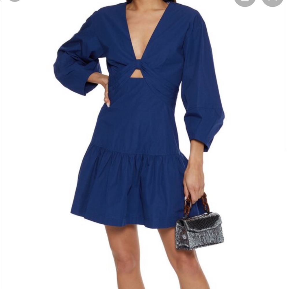 Worn Once, Blue Electric Cut Out Dress